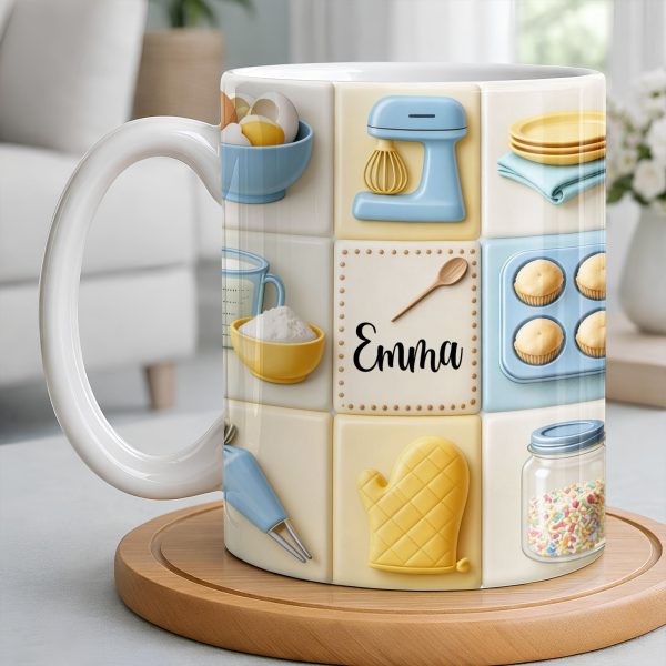 Customizable Kitchen-Themed Mug - Personalized Custom Coffee Mug - HOB030_MG Customizable Kitchen-Themed Mug - Personalized Custom Coffee Mug - HOB030_MG