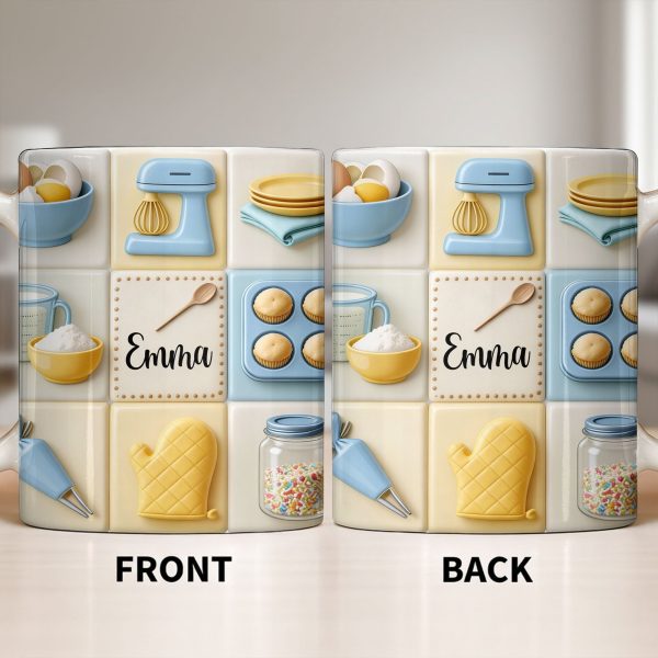 Customizable Kitchen-Themed Mug - Personalized Custom Coffee Mug - HOB030_MG Customizable Kitchen-Themed Mug - Personalized Custom Coffee Mug - HOB030_MG