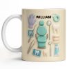 Customizable Name Dental Essentials Mug - Personalized Custom Coffee Mug - DOC072_MG Customizable Name Dental Essentials Mug - Personalized Custom Coffee Mug - DOC072_MG