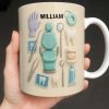 Customizable Name Dental Essentials Mug - Personalized Custom Coffee Mug - DOC072_MG Customizable Name Dental Essentials Mug - Personalized Custom Coffee Mug - DOC072_MG