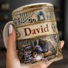 Customizable Name, Tools And Gears - Personalized Custom Coffee Mug - JBS107_MG Customizable Name, Tools And Gears - Personalized Custom Coffee Mug - JBS107_MG