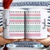 Customizable Name With Festive Light Strings - Personalized Custom Coffee Mug - XMAS155_MG Customizable Name With Festive Light Strings - Personalized Custom Coffee Mug - XMAS155_MG
