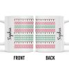 Customizable Name With Festive Light Strings - Personalized Custom Coffee Mug - XMAS155_MG Customizable Name With Festive Light Strings - Personalized Custom Coffee Mug - XMAS155_MG