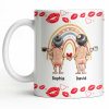 Customizable Names With Cheerful Emojis And Love Symbols - Personalized Custom Coffee Mug - CPL1280_MG Customizable Names With Cheerful Emojis And Love Symbols - Personalized Custom Coffee Mug - CPL1280_MG