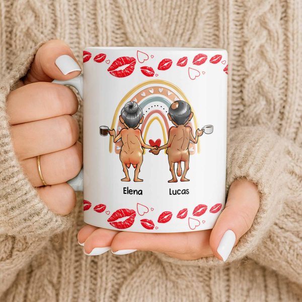 Customizable Names With Cheerful Emojis And Love Symbols - Personalized Custom Coffee Mug - CPL1280_MG Customizable Names With Cheerful Emojis And Love Symbols - Personalized Custom Coffee Mug - CPL1280_MG