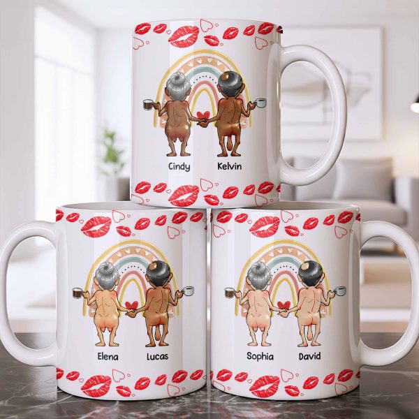 Customizable Names With Cheerful Emojis And Love Symbols - Personalized Custom Coffee Mug - CPL1280_MG Customizable Names With Cheerful Emojis And Love Symbols - Personalized Custom Coffee Mug - CPL1280_MG