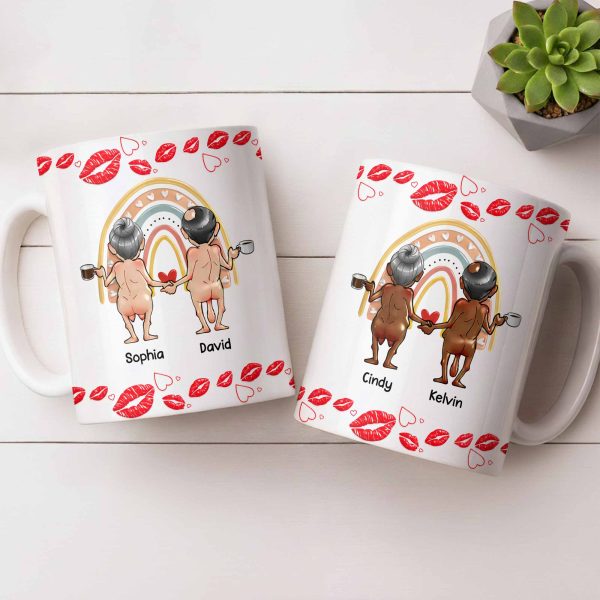 Customizable Names With Cheerful Emojis And Love Symbols - Personalized Custom Coffee Mug - CPL1280_MG Customizable Names With Cheerful Emojis And Love Symbols - Personalized Custom Coffee Mug - CPL1280_MG
