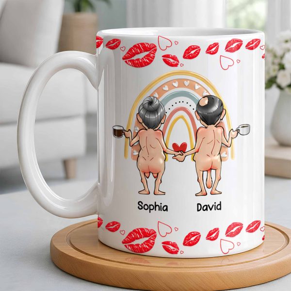 Customizable Names With Cheerful Emojis And Love Symbols - Personalized Custom Coffee Mug - CPL1280_MG Customizable Names With Cheerful Emojis And Love Symbols - Personalized Custom Coffee Mug - CPL1280_MG