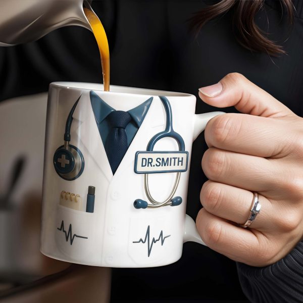 Customizable Professional Medical-Themed Design - Personalized Custom Coffee Mug - DOC035_MG Customizable Professional Medical-Themed Design - Personalized Custom Coffee Mug - DOC035_MG