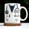 Customizable Professional Medical-Themed Design - Personalized Custom Coffee Mug - DOC035_MG Customizable Professional Medical-Themed Design - Personalized Custom Coffee Mug - DOC035_MG