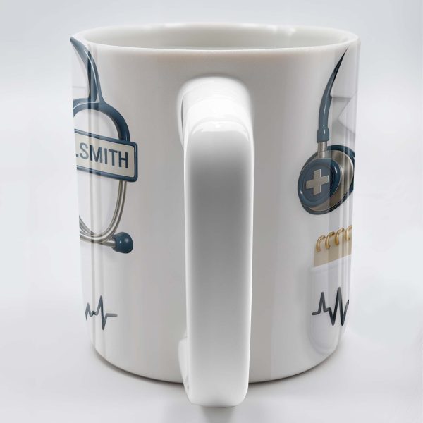 Customizable Professional Medical-Themed Design - Personalized Custom Coffee Mug - DOC035_MG Customizable Professional Medical-Themed Design - Personalized Custom Coffee Mug - DOC035_MG
