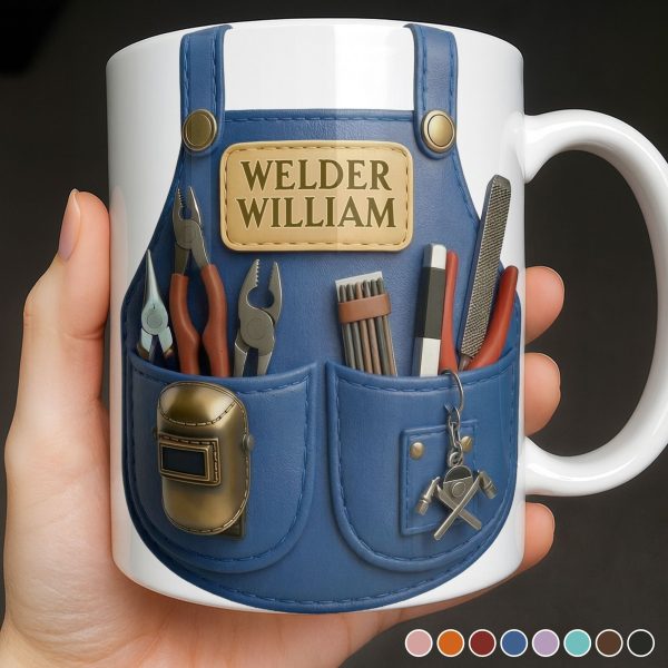 Customizable Welder Design With Tools - Personalized Custom Coffee Mug - JBS090_MG Customizable Welder Design With Tools - Personalized Custom Coffee Mug - JBS090_MG
