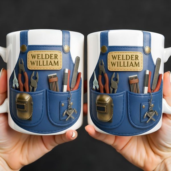 Customizable Welder Design With Tools - Personalized Custom Coffee Mug - JBS090_MG Customizable Welder Design With Tools - Personalized Custom Coffee Mug - JBS090_MG