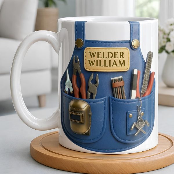 Customizable Welder Design With Tools - Personalized Custom Coffee Mug - JBS090_MG Customizable Welder Design With Tools - Personalized Custom Coffee Mug - JBS090_MG