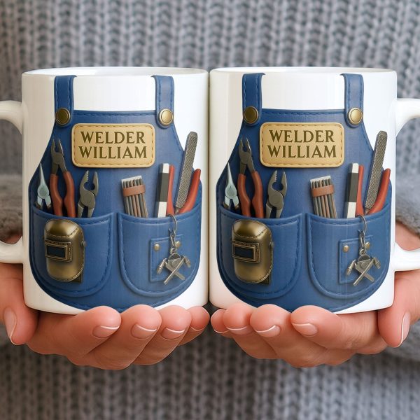 Customizable Welder Design With Tools - Personalized Custom Coffee Mug - JBS090_MG Customizable Welder Design With Tools - Personalized Custom Coffee Mug - JBS090_MG