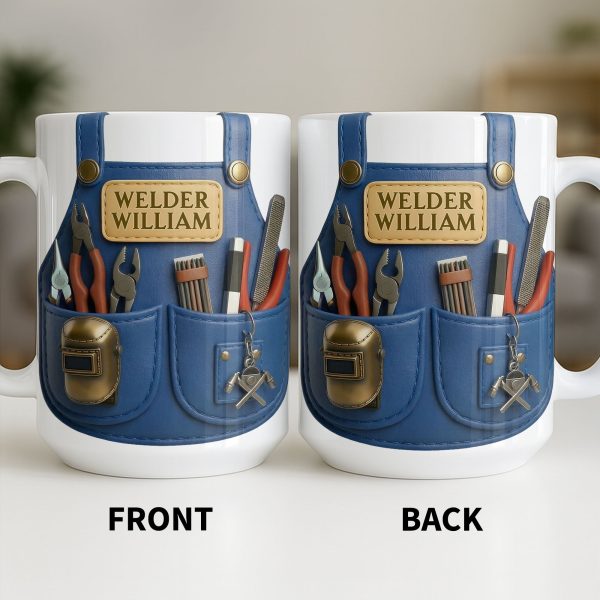 Customizable Welder Design With Tools - Personalized Custom Coffee Mug - JBS090_MG Customizable Welder Design With Tools - Personalized Custom Coffee Mug - JBS090_MG