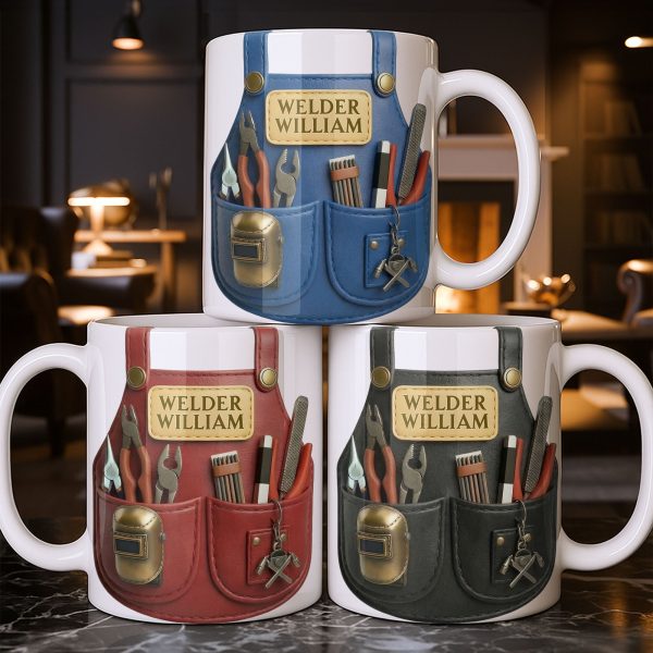 Customizable Welder Design With Tools - Personalized Custom Coffee Mug - JBS090_MG Customizable Welder Design With Tools - Personalized Custom Coffee Mug - JBS090_MG