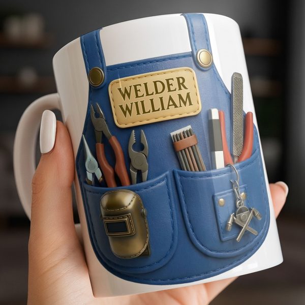 Customizable Welder Design With Tools - Personalized Custom Coffee Mug - JBS090_MG Customizable Welder Design With Tools - Personalized Custom Coffee Mug - JBS090_MG