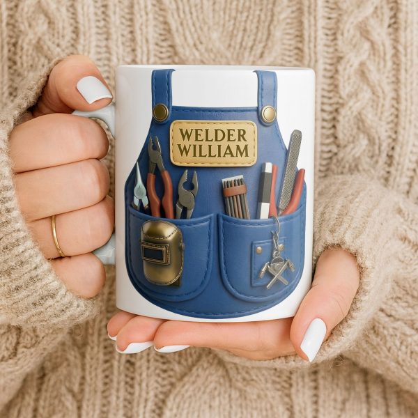 Customizable Welder Design With Tools - Personalized Custom Coffee Mug - JBS090_MG Customizable Welder Design With Tools - Personalized Custom Coffee Mug - JBS090_MG