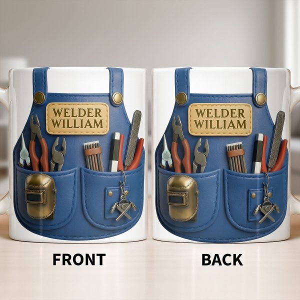 Customizable Welder Design With Tools - Personalized Custom Coffee Mug - JBS090_MG Customizable Welder Design With Tools - Personalized Custom Coffee Mug - JBS090_MG