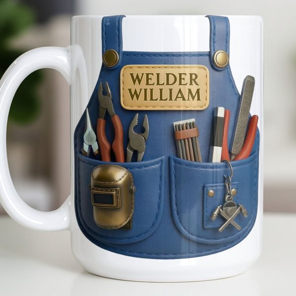 Customizable Welder Design With Tools - Personalized Custom Coffee Mug - JBS090_MG Customizable Welder Design With Tools - Personalized Custom Coffee Mug - JBS090_MG