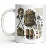 Customize Essential Outdoor Adventure Gear Backpack, Boots, Map - Personalized Custom Coffee Mug - HOB048_MG Customize Essential Outdoor Adventure Gear Backpack, Boots, Map - Personalized Custom Coffee Mug - HOB048_MG