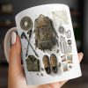 Customize Essential Outdoor Adventure Gear Backpack, Boots, Map - Personalized Custom Coffee Mug - HOB048_MG Customize Essential Outdoor Adventure Gear Backpack, Boots, Map - Personalized Custom Coffee Mug - HOB048_MG