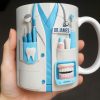 Customize With Name and Title, Dental Tools Design - Personalized Custom Coffee Mug - DOC080_MG Customize With Name and Title, Dental Tools Design - Personalized Custom Coffee Mug - DOC080_MG