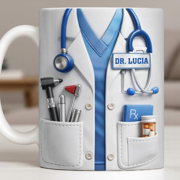 Customize With Your Favorite Doctor's Name And Tools - Personalized Custom Coffee Mug - DOC078_MG