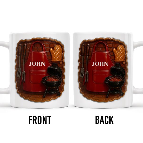 Customize With Your Name And Grill Essentials - Personalized Custom Coffee Mug - GRILL005_MG