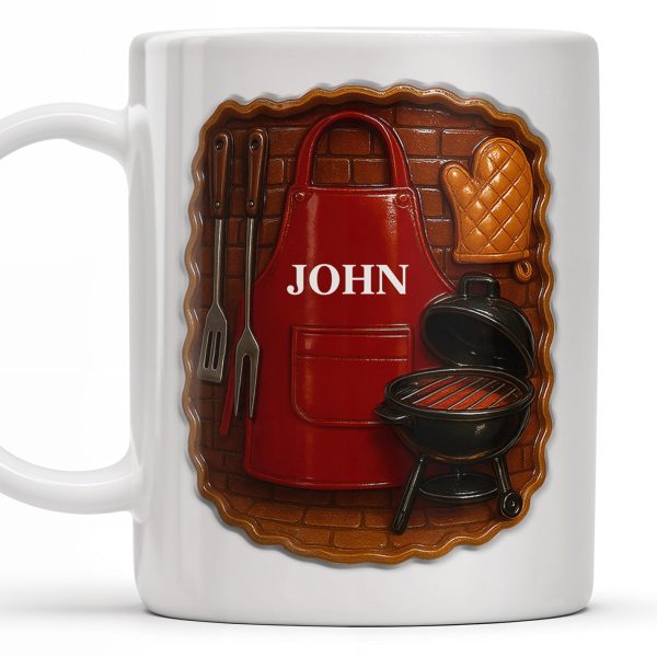 Customize With Your Name And Grill Essentials - Personalized Custom Coffee Mug - GRILL005_MG