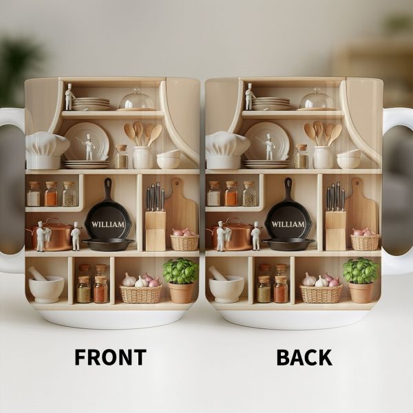 Customize With Your Name, Kitchen Essentials Mug - Personalized Custom Coffee Mug - COOK028_MG