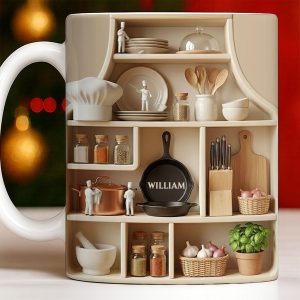 Customize With Your Name, Kitchen Essentials Mug - Personalized Custom Coffee Mug - COOK028_MG