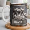 Customize Your Name, V8 Engine Design - Personalized Custom Coffee Mug - HOB021_MG Customize Your Name, V8 Engine Design - Personalized Custom Coffee Mug - HOB021_MG