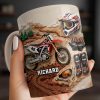 Customize Your Passion For Motocross With Dirt Bike And Gear - Personalized Custom Coffee Mug - HOB033_MG Customize Your Passion For Motocross With Dirt Bike And Gear - Personalized Custom Coffee Mug - HOB033_MG