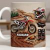 Customize Your Passion For Motocross With Dirt Bike And Gear - Personalized Custom Coffee Mug - HOB033_MG Customize Your Passion For Motocross With Dirt Bike And Gear - Personalized Custom Coffee Mug - HOB033_MG