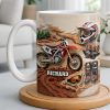 Customize Your Passion For Motocross With Dirt Bike And Gear - Personalized Custom Coffee Mug - HOB033_MG Customize Your Passion For Motocross With Dirt Bike And Gear - Personalized Custom Coffee Mug - HOB033_MG
