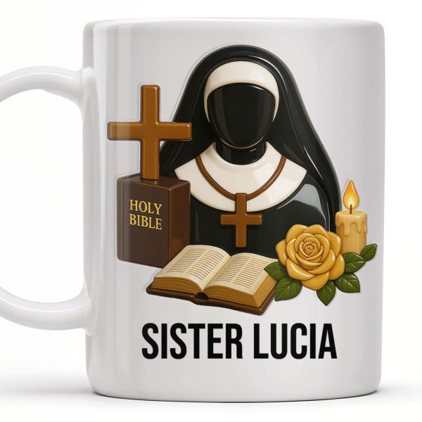 Customize Your Spiritual Coffee Mug With Icons Like Nun, Cross, And Rose - Personalized Custom Coffee Mug - FTH055_MG Customize Your Spiritual Coffee Mug With Icons Like Nun, Cross, And Rose - Personalized Custom Coffee Mug - FTH055_MG