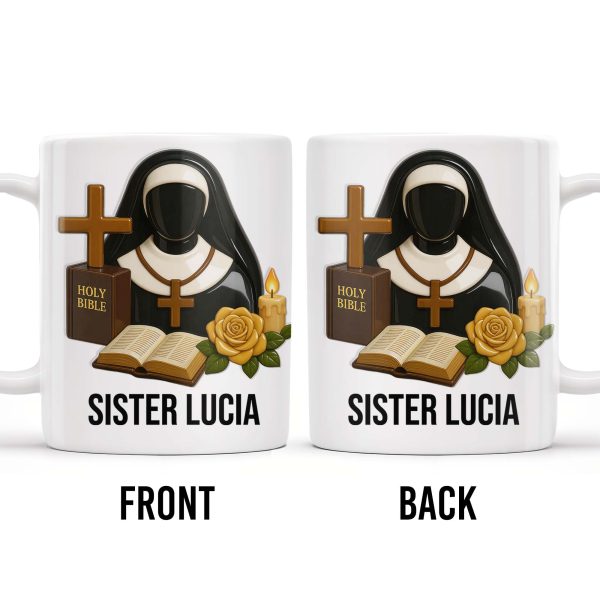 Customize Your Spiritual Coffee Mug With Icons Like Nun, Cross, And Rose - Personalized Custom Coffee Mug - FTH055_MG Customize Your Spiritual Coffee Mug With Icons Like Nun, Cross, And Rose - Personalized Custom Coffee Mug - FTH055_MG