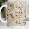 Customized Crafting Tools Design - Personalized Custom Coffee Mug - HOB023_MG Customized Crafting Tools Design - Personalized Custom Coffee Mug - HOB023_MG