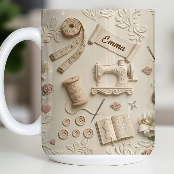 Customized Crafting Tools Design - Personalized Custom Coffee Mug - HOB023_MG Customized Crafting Tools Design - Personalized Custom Coffee Mug - HOB023_MG
