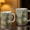 Customized Fishing Gear Design For Outdoor Enthusiasts - Personalized Custom Coffee Mug - JBS099_MG
