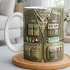 Customized Fishing Gear Design For Outdoor Enthusiasts - Personalized Custom Coffee Mug - JBS099_MG