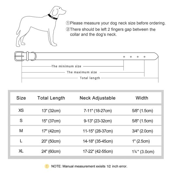Customized Leather ID Nameplate Dog Collar Customized Leather ID Nameplate Dog Collar