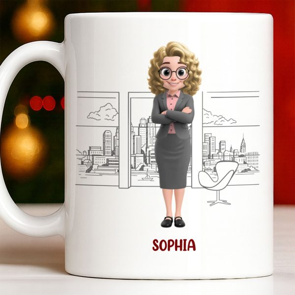 Customized Name With Professional Theme and City Skyline - Personalized Custom Coffee Mug - COL128_MG Customized Name With Professional Theme and City Skyline - Personalized Custom Coffee Mug - COL128_MG
