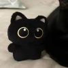 Cute 10cm Black Cat Plush Toy - Cuddly Pendant for Kids' Gifts