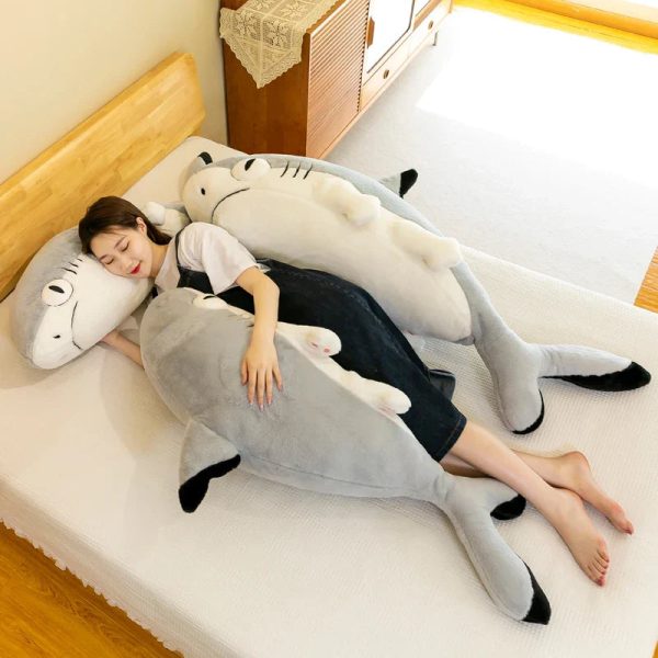 Cute 130cm Soft Shark Plush Toy - Perfect Nap Buddy & Gift for Kids! Cute 130cm Soft Shark Plush Toy - Perfect Nap Buddy & Gift for Kids!