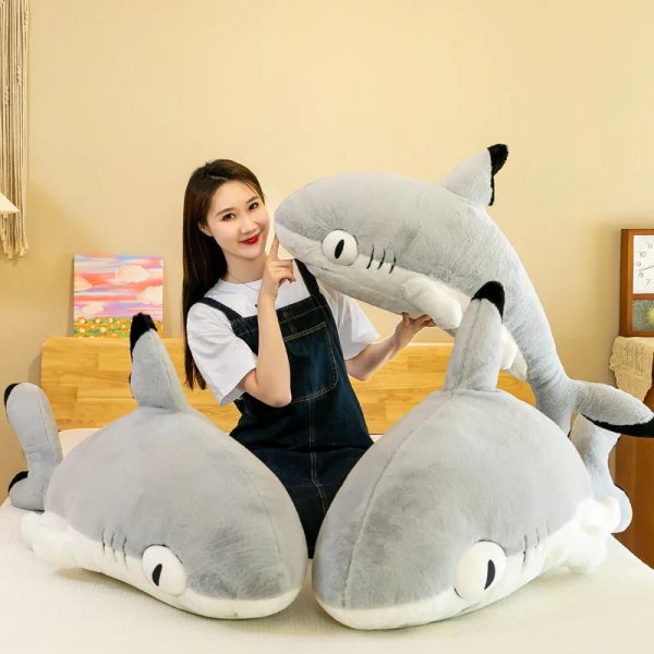 Cute 130cm Soft Shark Plush Toy - Perfect Nap Buddy & Gift for Kids! Cute 130cm Soft Shark Plush Toy - Perfect Nap Buddy & Gift for Kids!