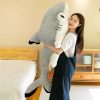 Cute 130cm Soft Shark Plush Toy - Perfect Nap Buddy & Gift for Kids! Cute 130cm Soft Shark Plush Toy - Perfect Nap Buddy & Gift for Kids!