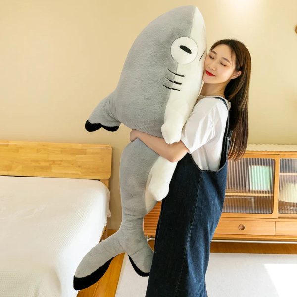Cute 130cm Soft Shark Plush Toy - Perfect Nap Buddy & Gift for Kids! Cute 130cm Soft Shark Plush Toy - Perfect Nap Buddy & Gift for Kids!